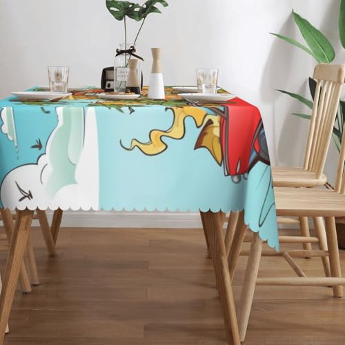 Nappe rectangulaire Cuba imperméable et lavable 137 x 183 cm extérieur