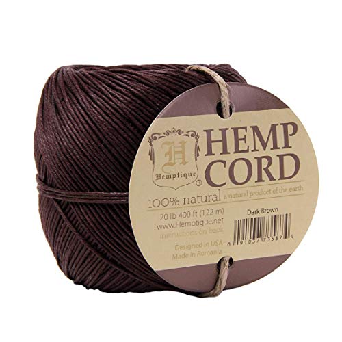 Cuerda de cáñamo Hemptique de 1 mm: hilo resistente que no se deshilacha 2