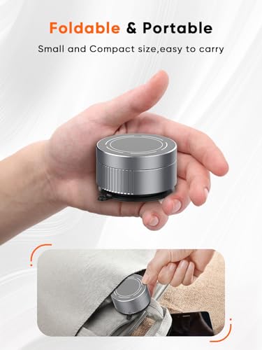 Image of CableCreation Magnetic Car Phone Holder Mount,Triple-Axis Adjustable Vacuum Suction Cup with N52 Magnets, Foldable Zinc Alloy Dashboard /Windshield Mount Compatible with All Smartphones