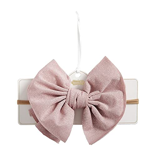 Mud Pie Baby Girls' Pink Shimmer Bow Headband, One Size2