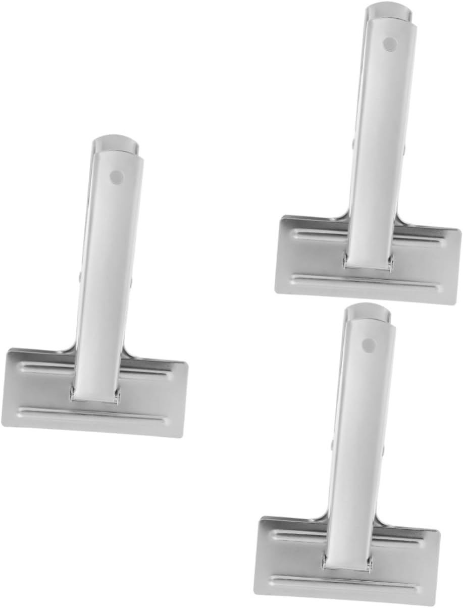 HOMSFOU 3pcs Stainless Steel Sewing Clip Convenient Quilting Clamp for Handwork Measuring Sewing Tool for Garment Projects