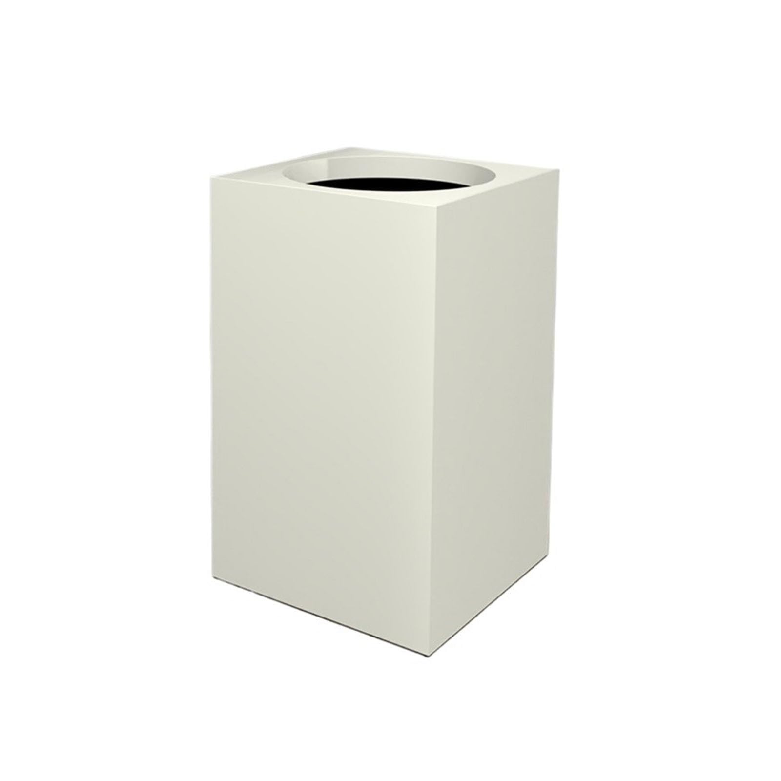 Z4T8M2K6G5 Waste Bin Minimalist Square Open-top Trash Can, Household Double-layer Garbage Container Bin for Home Office Trash Can(White)