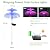 Weepong Solar Garden Lights 3 Pack New Upgraded Solar Outdoor Lights Waterproof 7 Color Changing Double Jellyfish and Star Solar Flower Lights for Christmas Outdoor Yard Garden Decor,Gifts for Women