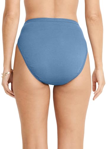 Image of Jockey Women's Underwear Plus Size 100% Cotton Elance French Cut - 3 Pack