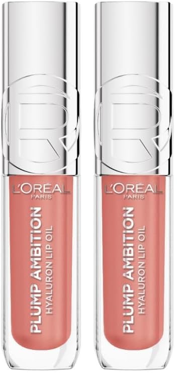 L'Oreal Paris Plump Ambition Hyaluron Lip Oil Besleyici ve Nemlendirici Dudak Parlatıcısı - 601 Worth It (2 paketi)