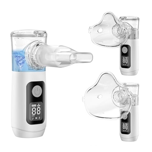 Ultrasonic Nebulizer, Model NE-520 - Portable Nebulizer, Nebulizers, Rechargeable Nebulizer Machine for Adults and Kids