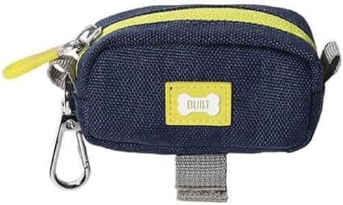 BUILT PET NightSafe Support de sac à déjections canines et distributeur de friandises, clips à la laisse pour promener le chien, double pochette de...