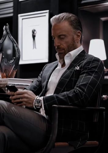 HUUTOE Mens Sport Coats and Blazers Slim Fit Suit Western Sport Coats for Plaid Blazer Men Casual Dress Blazer Jacket3