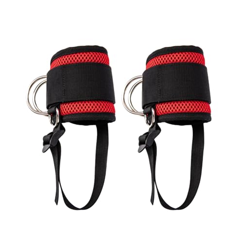 Correas tobillo entrenamiento polea para hombres y mujeres que entrenan piernas en el gimnasio