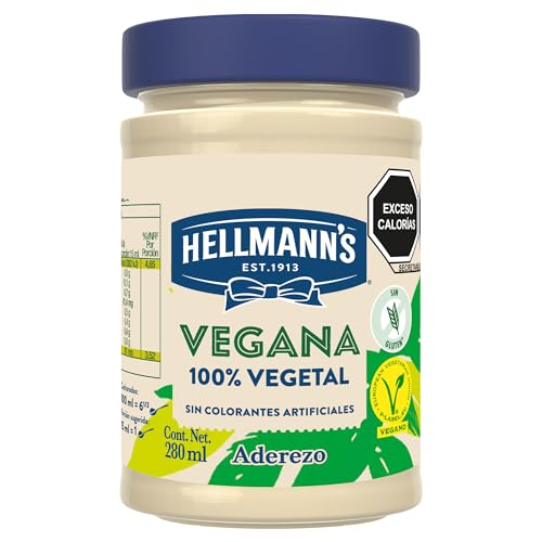 Hellmann's Salsa Vegana 270g - Pack de 6