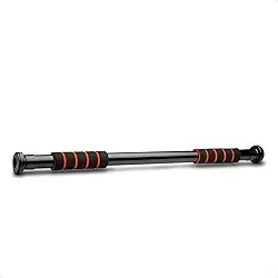 Barra de Porta Para Exercícios – Sem Furos, Ajustável (63 cm a 96 cm), Até 100 kg – Antiderrapante
