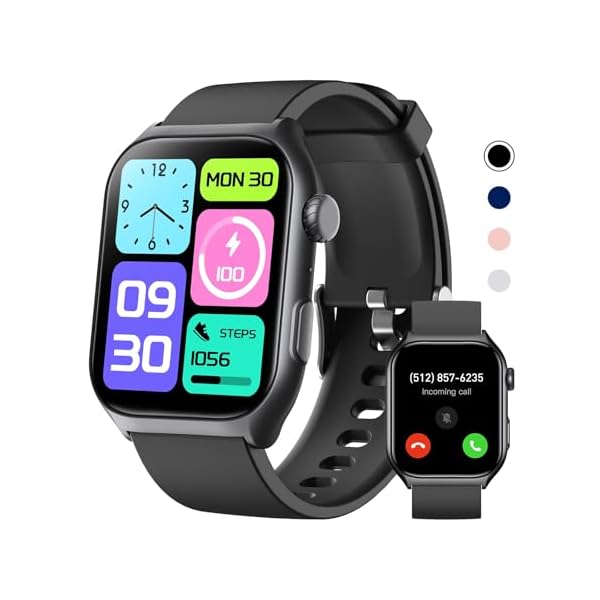 Fitness Tracker for Men Women (Make/Answer Call), 2.0″ Smart Watch with 24/7 Heart Rate Blood Oxygen Sleep Monitor, Pedometer, 100+ Sport Modes IP68 Waterproof Activity Tracker for Android iOS