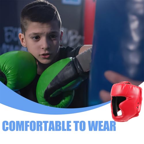 Casco de boxeo niña Zerodeko de cuero resistente con esponja 3