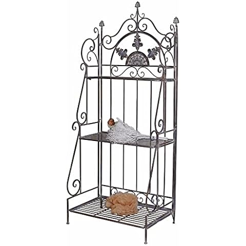 Palazzo AJA176 Antique Metal Flower Shelf Cover