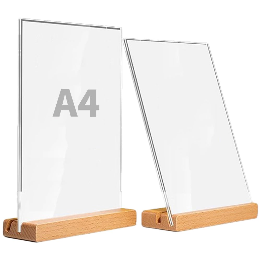 Amazon.co.jp: ポップスタンド 卓上 メニュースタンド A4 木製