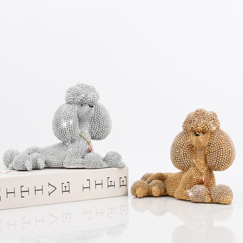 Estatua de Poodle en Resina para Decoración Moderna miniatura 5