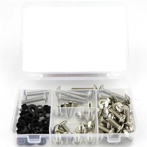 Tornillos de carenado VFR750 1990-1997 kit completo de tornillos acero carrocería plata