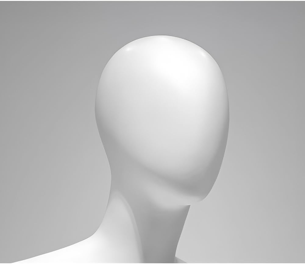 Half Body Female Dress Form Torso, Demountable Half Scale Display, Body Model Stand, Lingerie Clothing Display Rack, for Retail Store/Photography/Shop Window(F) (White F)