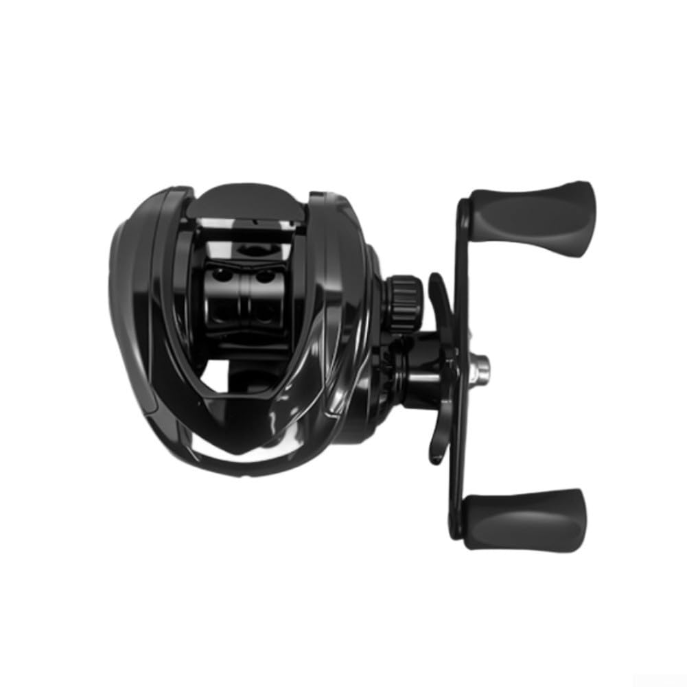 MKTOLHUs Baitcasting Fishing Reel with All-Metal Frame, 10kg Brake System for Bass Pike for, Smooth Metal Bearings, Spincast Reel for Freshwater Angling(Left-hand drive)