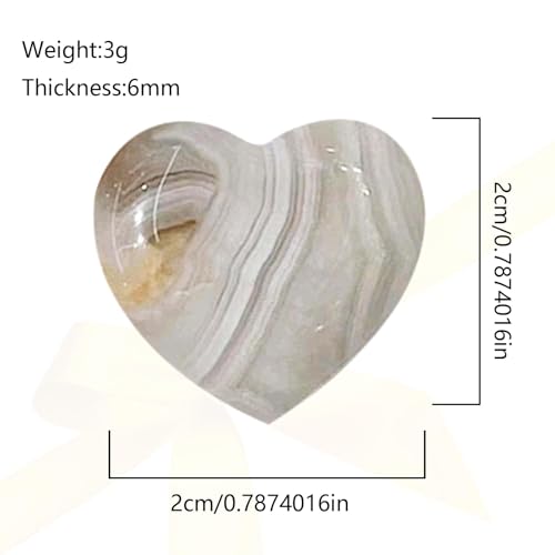 DALAETUS 24pcs Healing Crystals Heart Stones, Love Heart Natural Gemstones for lover, Valentine's Day, Multi Polished Pocket Stone for Stress Relief Reiki Chakra Healing, Meditation, Balancing Yoga - Image 3