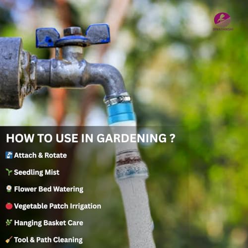 Image of DIVAYANSHI Tap Filter for Kitchen Sink - Tap Shower & Water Tap Nozzle, Multipurpose Tap Filter Nozzle for Kitchen, Bathroom & Handwash, gardening, Durable & Splash-Proof (Pack of 2)