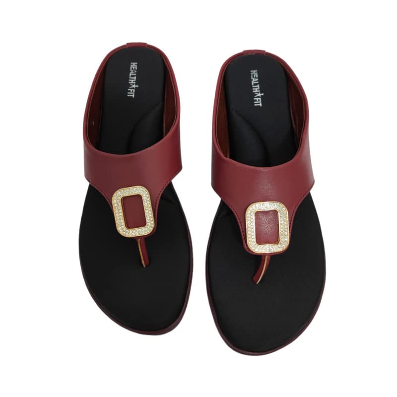 Image of HEALTH FIT Extra Soft Ortho Care Diabetic & Orthopedic Slippers /Doctor Chappal & stylish for Girl's /Women Footwear