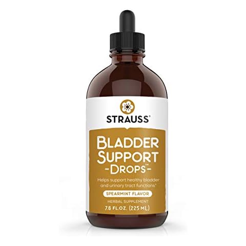 Strauss Naturals Bladder Support Drops Natural Supplements for Urinary System Support, Gluten-Free, Soy-Free, and Non-GMO, 7.6 fl oz. Cover