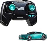 Hot Wheels RC Toy Car, Aston Martin Vantage, 1:64 Scale, Battery-Powered, Remote-Control Race Vehicle, Race On- & Off-Track, Booster Button for Speed