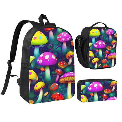 Sac à dos d'école 3 pièces avec boîte à déjeuner et trousse EdWal