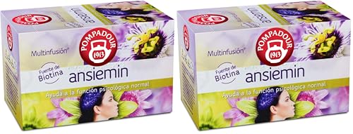 Pompadour Infusión Ansiemin, 20 uds (Paquete de 2)
