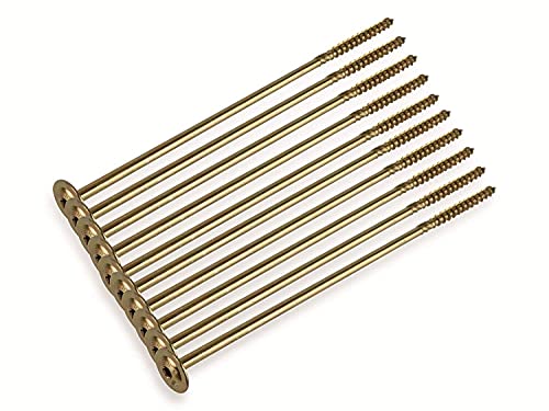 Tellerkopfschrauben Holzbauschrauben alle Größen Tellerkopf Torx Schrauben (50Stück 8x280mm TX40)