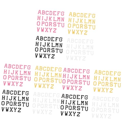 Lettres alphabétiques thermocollantes colorées Housoutil pour des créations DIY uniques