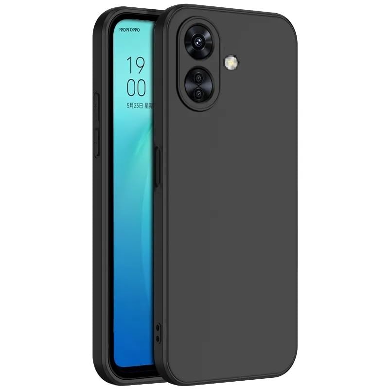 Image of Spazy Case Redmi 13C 5G Back Cover Soft Silicone Shockproof Slim Back case Cover with Anti Dust Plugs for Redmi 13C 5G -Black