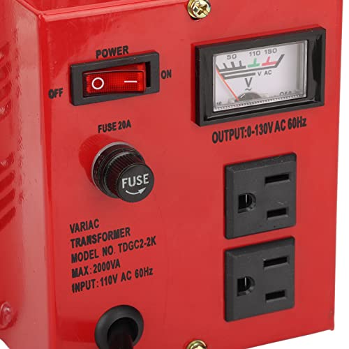 2000W Contact Variable Transformer Variable Voltage Converter Ac Voltage Regulator Power Supply Us Plug 110V #TOP3