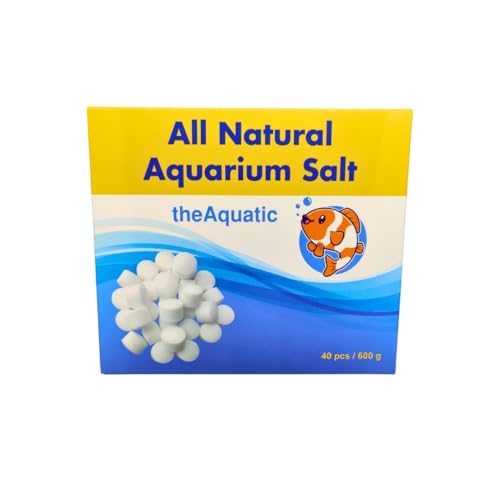 Premium Aquarium Salt, Aquarium Salt Freshwater Tablets for Aquarium Water Treatments Essential Supplies (40 Tablets) - Image 4