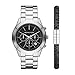 Produktbild Michael Kors Men's Slim Runway Quartz Watch with Stainless Steel Strap, Silver, 22 (Model: MK1056SET)