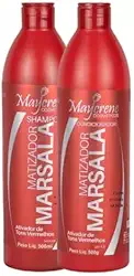 Shampoo E Condicionador Matizador Marsala Maycrene 500ml