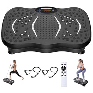 Vibrationsplatte Vibrationsgeräte, 2026 Verbesserte Vibrationsplattform für die Lymphdrainage, 120 einstellbare Geschwindigkeitsstufen mit 5 Programmmodi, ideal für Ganzkörpertraining.