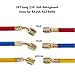 Shikha 5FT AC Diagnostic Manifold Freon Gauge Set for R410A R404A R22 R134A R12 R22 and R502 Refrigerant AC House Air Condition HVAC 60