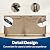 VIVOHOME 8ft Firewood Log Rack Cover, Heavy Duty 600D Oxford, Double Layer Outdoor Weather Resistant Fire Wood Storage Holder Cover with Zipper and Hook Loop Tape, Brown