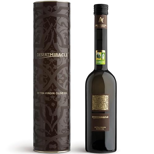 Image of Desert Miracle Organic Olive Oil Extra Virgin, Gourmet Gift Box, 17 fl oz | Moroccan EVOO, Giftable First Cold Pressed Olive Oil Extra Virgin, Smooth & Polyphenol-Rich, Trusted By Award-Winning Chefs