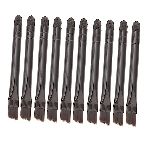 CALLARON 10Piezas Cepillos De Maquillaje De Doble Punta De Cepillos Para Sombras De Ojos Pinceles Cosméticos Para Mujeres Para Maquillaje De Ojos y Difuminado