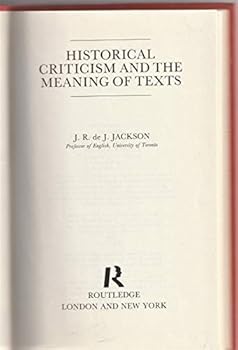 Hardcover Historical Criticism and the Meaning of Texts Book
