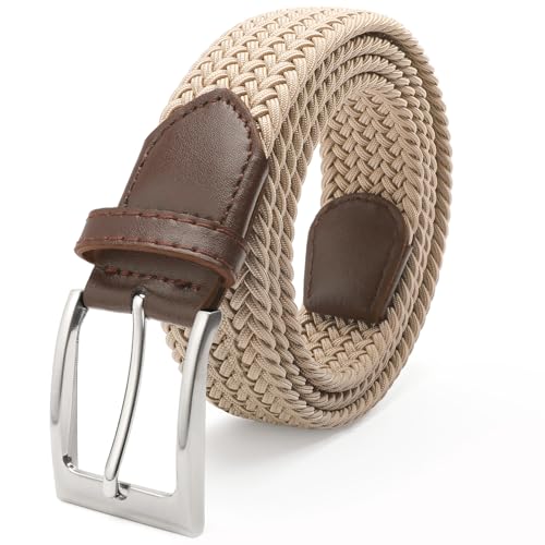 Ceinture homme élastique tressée nylon pantalon décontracté grande taille 165cm