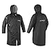 Produktbild Osprey Unisex Su4041 Erwachsene Wickelmantel Surfen Schwimmen Sherpa Fleece Stoff Wasserdicht Winddicht mit Tragetasche, Schwarz, S