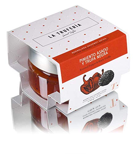 La Trufería, Mermelada artesana de Pimiento rojo asado y Trufa Negra, 150 gramos Cover