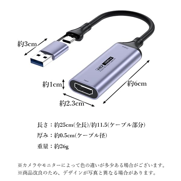 Amazon.co.jp: Type-C ビデオキャプチャーボード 【4K/60Hz入力対応