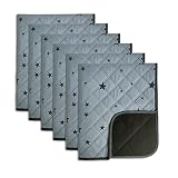 RIOUSSI Washable Pee Pads for Dogs, Reusable, Absorbent, Leakproof, Non Slip Pet Puppy Pads for Pott