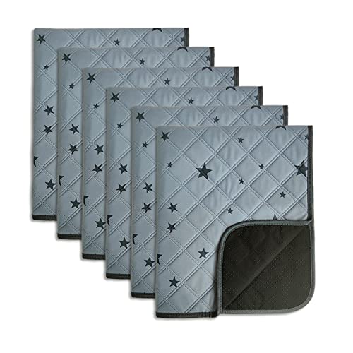 Rioussi Washable Pee Pads For Dogs, Reusable, Absorbent, Leakproof, Non Slip Pet Puppy Pads For Potty Training. 18X24 Inch(6Pack) #TOP5