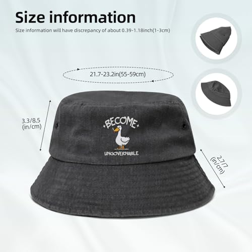Sombrero Tipo Bucket De Denim Para Mujer miniatura 5